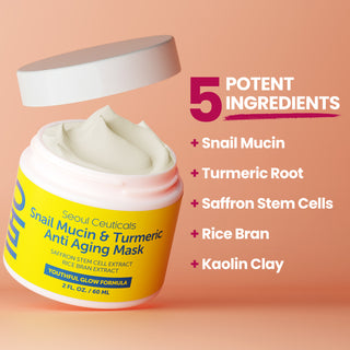 Snail Mucin & Turmeric Anti Aging Mask