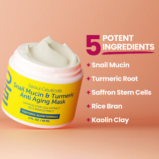 Snail Mucin & Turmeric Anti Aging Mask