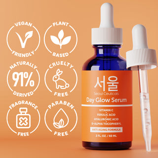 Large 2oz Korean 20% Vitamin C Hyaluronic Acid Serum + CE Ferulic Acid
