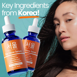 Large 2oz Korean 20% Vitamin C Hyaluronic Acid Serum + CE Ferulic Acid