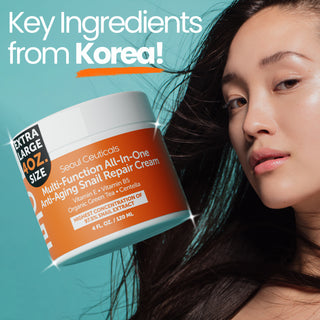 Large 4oz 97.5% Snail Mucin Moisturizer Cream Korean Skin Care