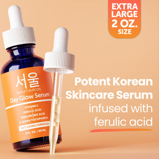 Large 2oz Korean 20% Vitamin C Hyaluronic Acid Serum + CE Ferulic Acid