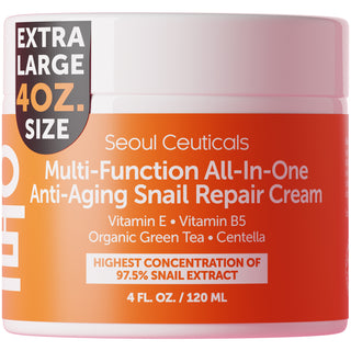 Large 4oz 97.5% Snail Mucin Moisturizer Cream Korean Skin Care