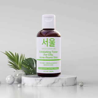 Exfoliating Toner for Oily, Acne Prone Skin - SeoulCeuticals