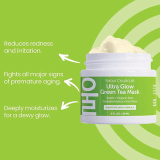 Ultra Glow Green Tea Mask - SeoulCeuticals